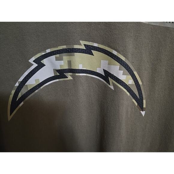 Los Angeles Charges Salute To Service Nike Shirt Mens Medium Green NFL Onfieldap - Picture 2 of 16